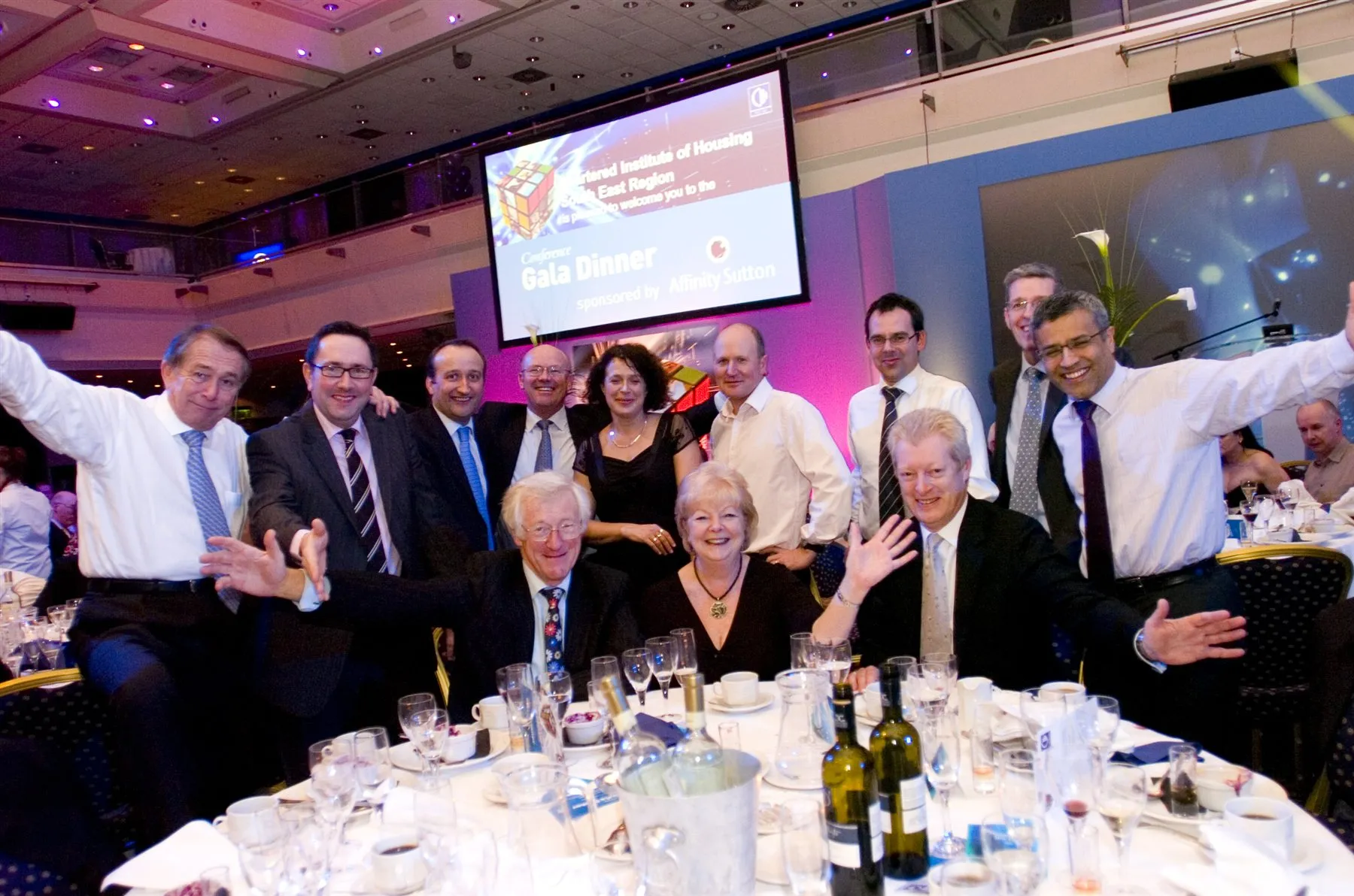 Guests enjoying a gala dinner and awards evening